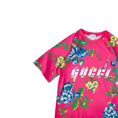 GUCCI Floral Print T-Shirt