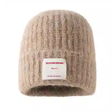 山一丸 时尚保暖 可爱大头围 锦纶 绒线帽 男女同款情侣款