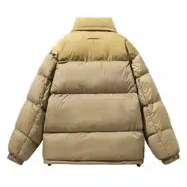 啄木鸟 纯色保暖连帽宽松面包棉服 男女同款