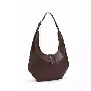 红蜻蜓 时尚简约 牛剖层皮革 腋下包单肩包 女款 黑色/咖啡色