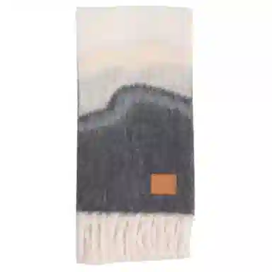 LOEWE Puzzle Wool Scarf Light Brown