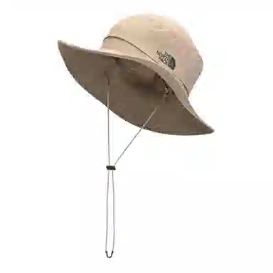 The North Face Logo Bucket Hat Beige
