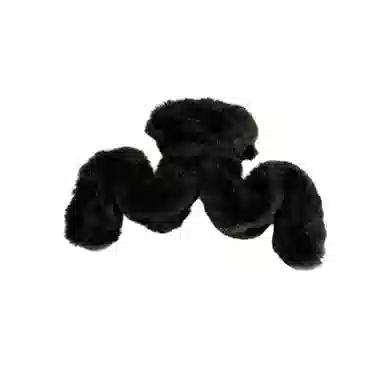 水中玉 秋冬毛绒抓夹后脑勺头发大号鲨鱼夹毛毛发量大夹子头饰发卡 亚克力 发夹 女款