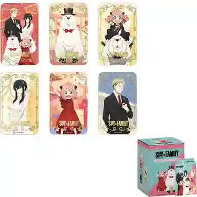 谷娘 间谍过家家烫金方形 阿尼亚吧唧二次元盲盒周边 徽章