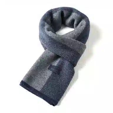 玖慕 保暖山羊绒舒适 礼盒装 绒线围巾 男款