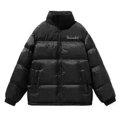 啄木鸟 纯色保暖连帽宽松面包棉服 男女同款