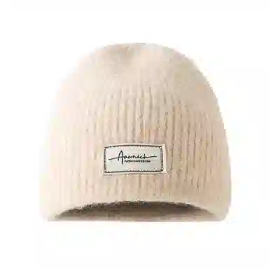 山一丸 简约秋冬舒适套头冷帽护耳户外骑车冬天帽子 羊毛 绒线帽 男女同款情侣款