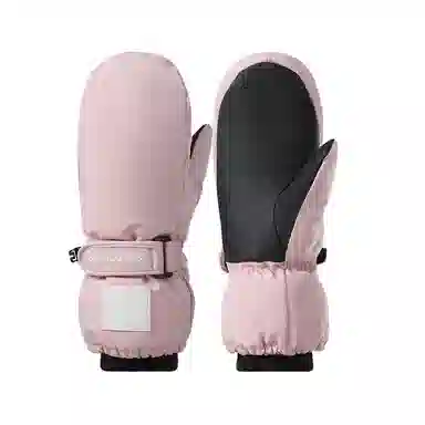 俞兆林 男女童保暖加厚滑雪防寒防泼水冬季户外玩雪防冻包指简约小学生骑车 加绒 手套 儿童款