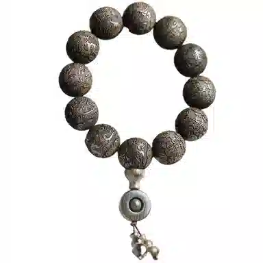 泽艺缘 龙凤呈祥保真乌木 阴沉木 手串 男款