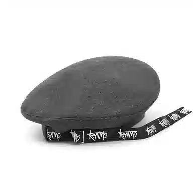 肯默 秋冬保暖 高街长飘带 头围可调节 涤纶 贝雷帽 男女同款情侣款