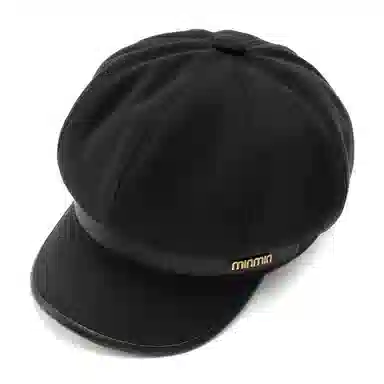 上海故事 复古英伦风金属标八角青春可爱俏皮 聚酯纤维 鸭舌帽 男女同款情侣款