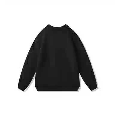 我是大卫 韩版时尚小众设计感纯色简约百搭宽松长袖针织衫 男女同款