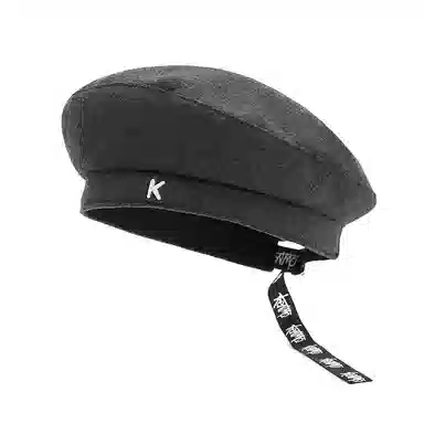 肯默 秋冬保暖 高街长飘带 头围可调节 涤纶 贝雷帽 男女同款情侣款