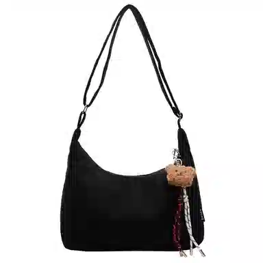 轩玺 简约大容量时尚百搭休闲 麂皮绒 托特包单肩手提斜挎包 常规 女款 棕色/黑色/卡其色/红色