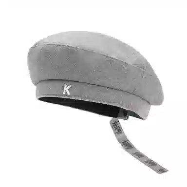 肯默 秋冬保暖 高街长飘带 头围可调节 涤纶 贝雷帽 男女同款情侣款