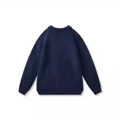 我是大卫 韩版时尚小众设计感纯色简约百搭宽松长袖针织衫 男女同款