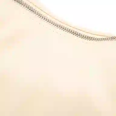 Calvin Klein Pleated Zipper Shoulder Bag Vanilla White