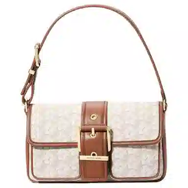 Michael Kors Colby Vanilla White Acorn Brown