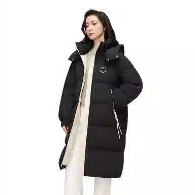 鸭鸭 时尚休闲保暖中长款羽绒服 女款