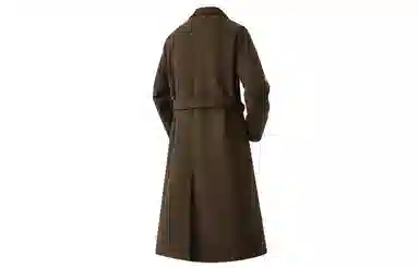 大卫贝肯 英伦风简约复古纯色百搭通勤高级感宽松休闲长款过膝保暖加厚大衣 男女同款