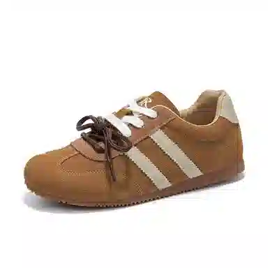 拉夏贝尔 潮流复古 百搭平底 德训舒适运动鞋 耐磨防滑 低帮 板鞋 女款