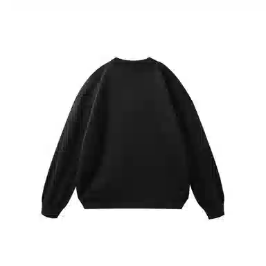 我是大卫 港风纯色宽松慵懒风潮流复古圆领百搭长袖针织衫 男女同款