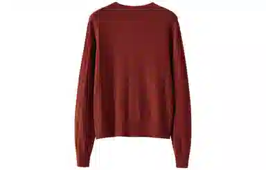 恒源祥 圆领纯色长袖单排扣开衫毛衣 女款