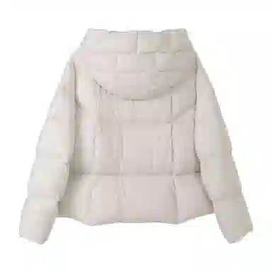 法儿家 韩系宽松连帽设计感羽绒服 女款