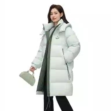 鸭鸭 时尚休闲保暖中长款羽绒服 女款
