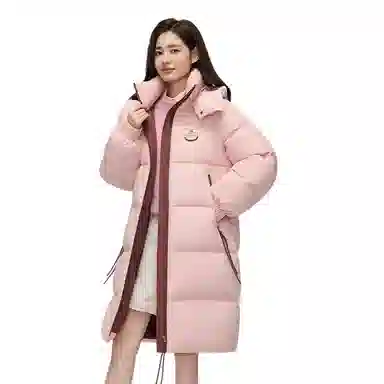 鸭鸭 时尚休闲保暖中长款羽绒服 女款