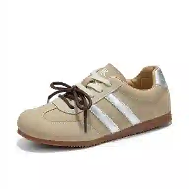 拉夏贝尔 潮流复古 百搭平底 德训舒适运动鞋 耐磨防滑 低帮 板鞋 女款