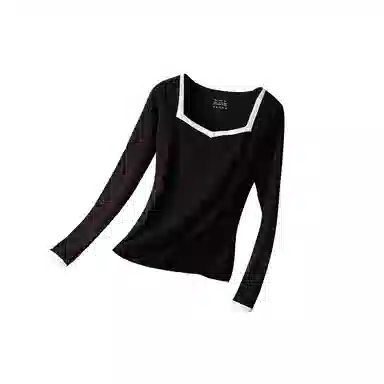 欧迪芬 无痕发热加绒加厚舒适长袖秋衣休闲亲肤保暖上装 女款