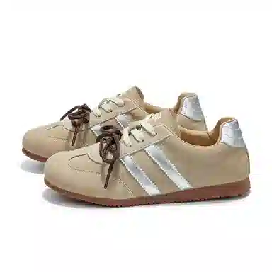 拉夏贝尔 潮流复古 百搭平底 德训舒适运动鞋 耐磨防滑 低帮 板鞋 女款