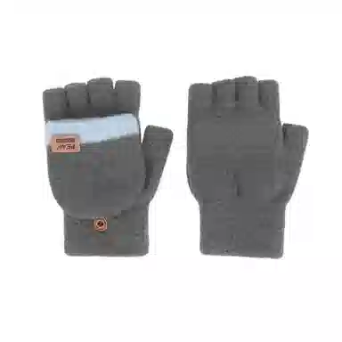 匹克 秋冬保暖翻盖半指灵活时尚百搭 锦纶/氨纶 绒线手套 男女同款情侣款 多色可选