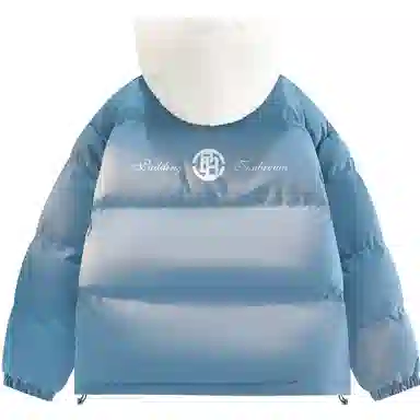 帕丁顿熊 假两件连帽拼接纯色宽松休闲防风面包服防寒保暖加厚棉服 男女同款