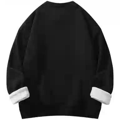 帕丁顿熊 基础款可拆卸小熊胸针纯色休闲百搭打底宽松保暖加绒加厚针织衫 男女同款