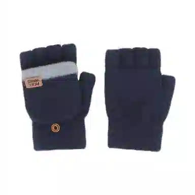 匹克 秋冬保暖翻盖半指灵活时尚百搭 锦纶/氨纶 绒线手套 男女同款情侣款 多色可选