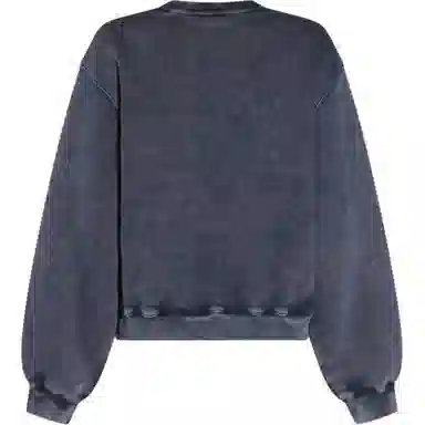 Alexander Wang Logo Crewneck Sweatshirt Navy