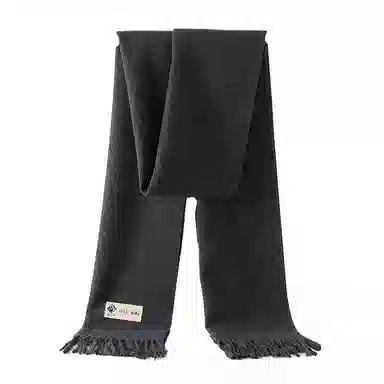 山一丸 仿羊绒冬季纯色百搭韩版保暖秋冬披肩流苏高级感 绒线围巾 男女同款情侣款