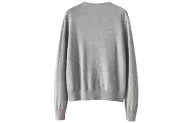 恒源祥 花朵绣花圆领单排扣开衫长袖毛衣 女款