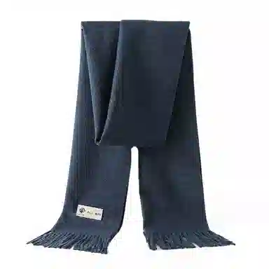 山一丸 仿羊绒冬季纯色百搭韩版保暖秋冬披肩流苏高级感 绒线围巾 男女同款情侣款