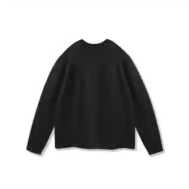 我是大卫 港风纯色圆领打底衫韩版潮流套头宽松百搭针织衫 男女同款