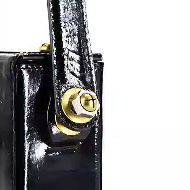 钢板半块黄油水泥黑时尚手提包