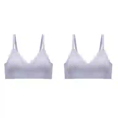 棉基因 薄款无痕无钢圈小胸聚拢收副乳透气文胸 女款 组合装