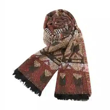 纳兰杜 民族风流苏异域实用百搭旅游小众高级感礼盒装 涤纶 绒线围巾 女款