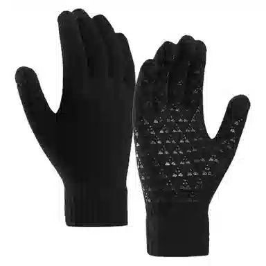 木林森 秋冬季保暖游戏触屏骑车休闲简约 腈纶 毛线手套 男女同款情侣款