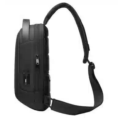 大容量休闲多功能防水 牛津布 单肩斜挎包胸包 常规 男女同款情侣款 黑色