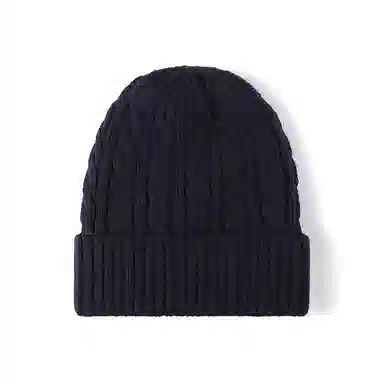 山一丸 冬季加绒加厚 提花户外保暖护耳冷帽 腈纶 绒线帽 男女同款情侣款