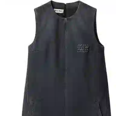 Miu Miu SS24 Sleeveless Dress Gray