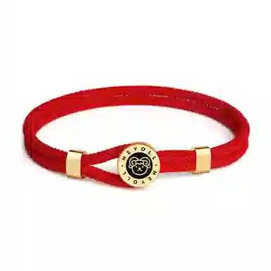 灰鱼 十二生肖红绳原创小众设计新中式国潮风蛇年本命年简约高级感轻奢复古个性手工编织绳编制手绳叠戴好运 合金 手链 男女同款情侣款